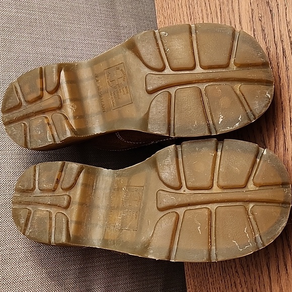 Women's Doc Martens Flower Platform Wedge Oxfords - Picture 4 of 6